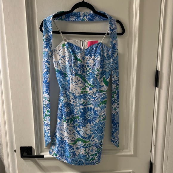 Lilly Pulitzer sz 0 Floral Strapless Dress - Picture 2 of 4
